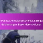 Care-Pakete: Anmeldegeschenke, Einzigartige Belohnungen, Besondere Aktionen