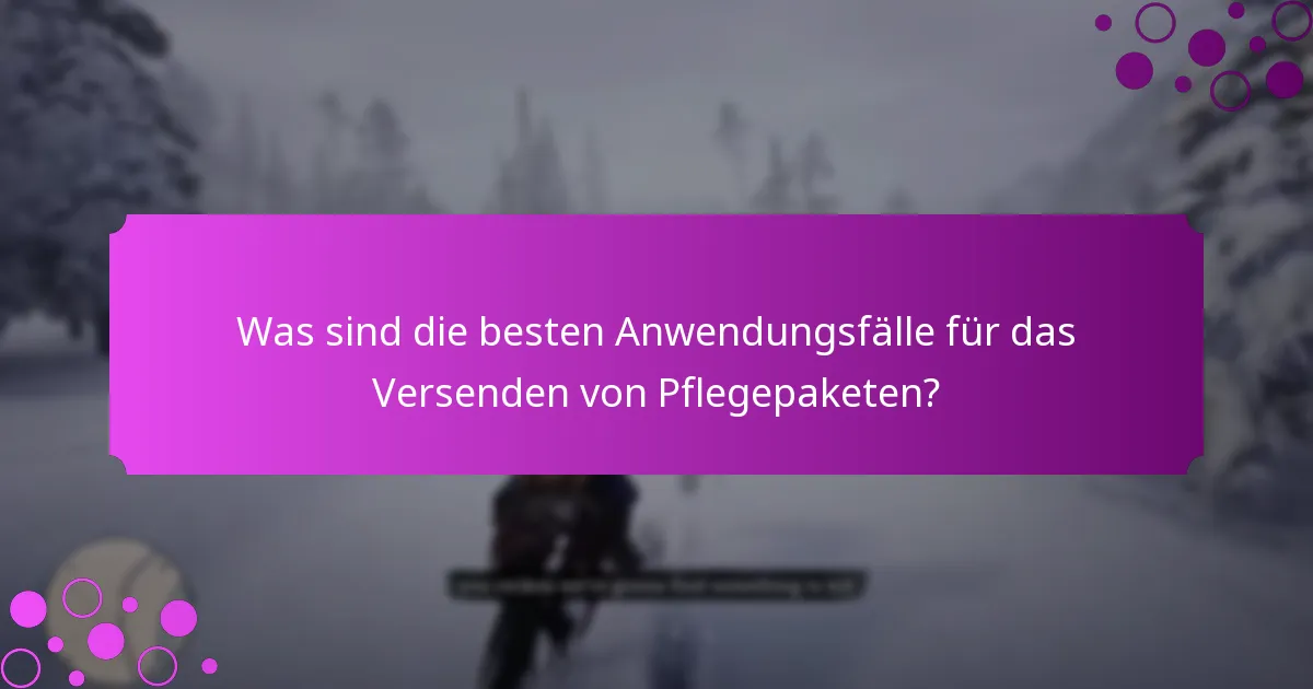 Wie kann ich ein Pflegepaket anpassen?